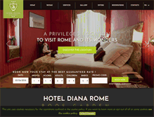 Tablet Screenshot of hoteldianaroma.com